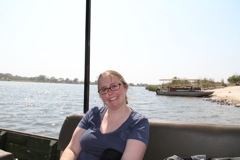 The ferry from Zambia to Botswana